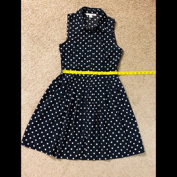 Forever 21 Buttons Up Shirt Dress Polka Dot size S Summer - Picture 6 of 12